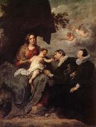 Anthony Van Dyck La Vierge aux donateurs oil painting on canvas